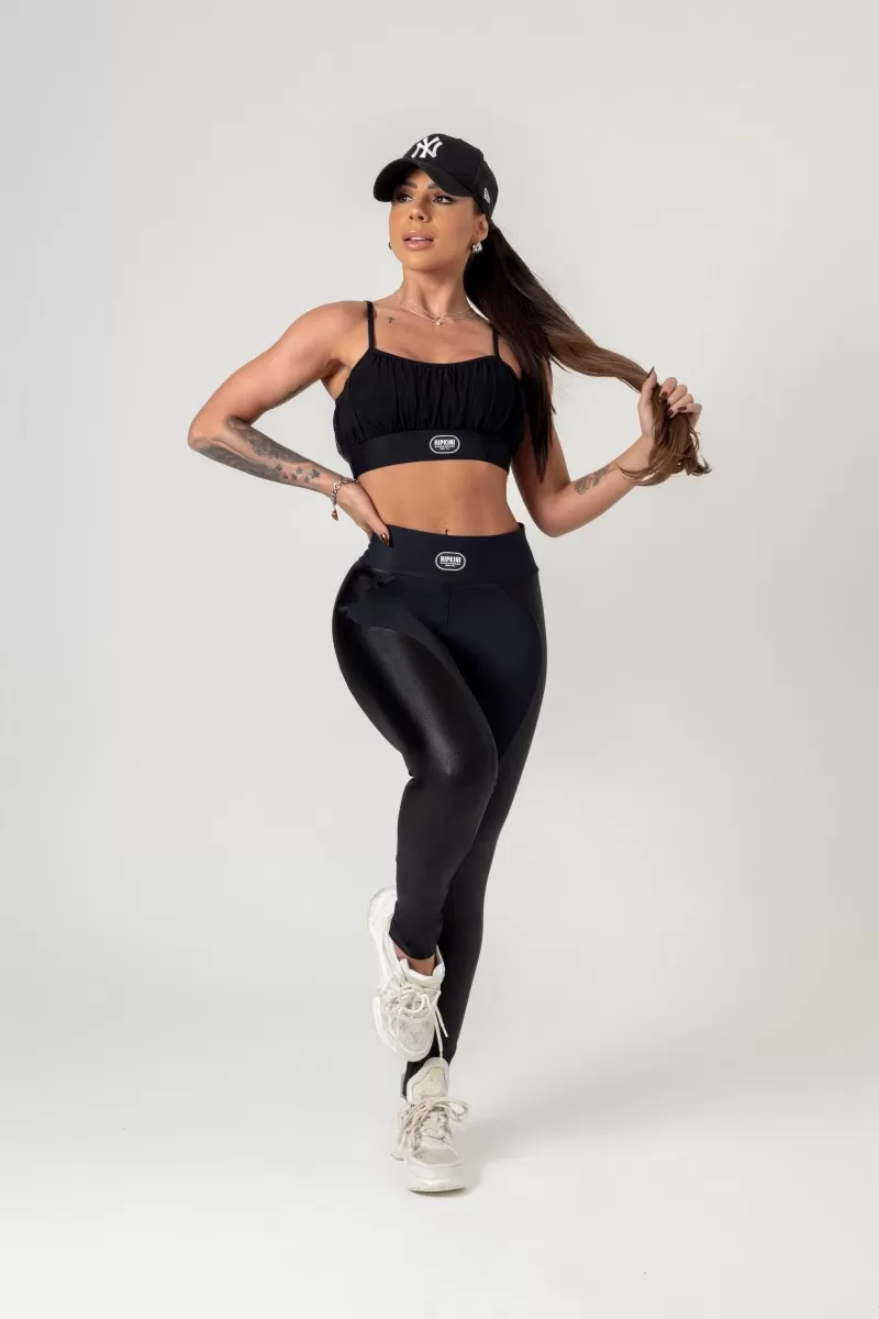 Hipkini - Favorite Black Ruched Top with tulle - 33330644 Hipkini - Favorite Black Ruched Top with tulle - 33330644