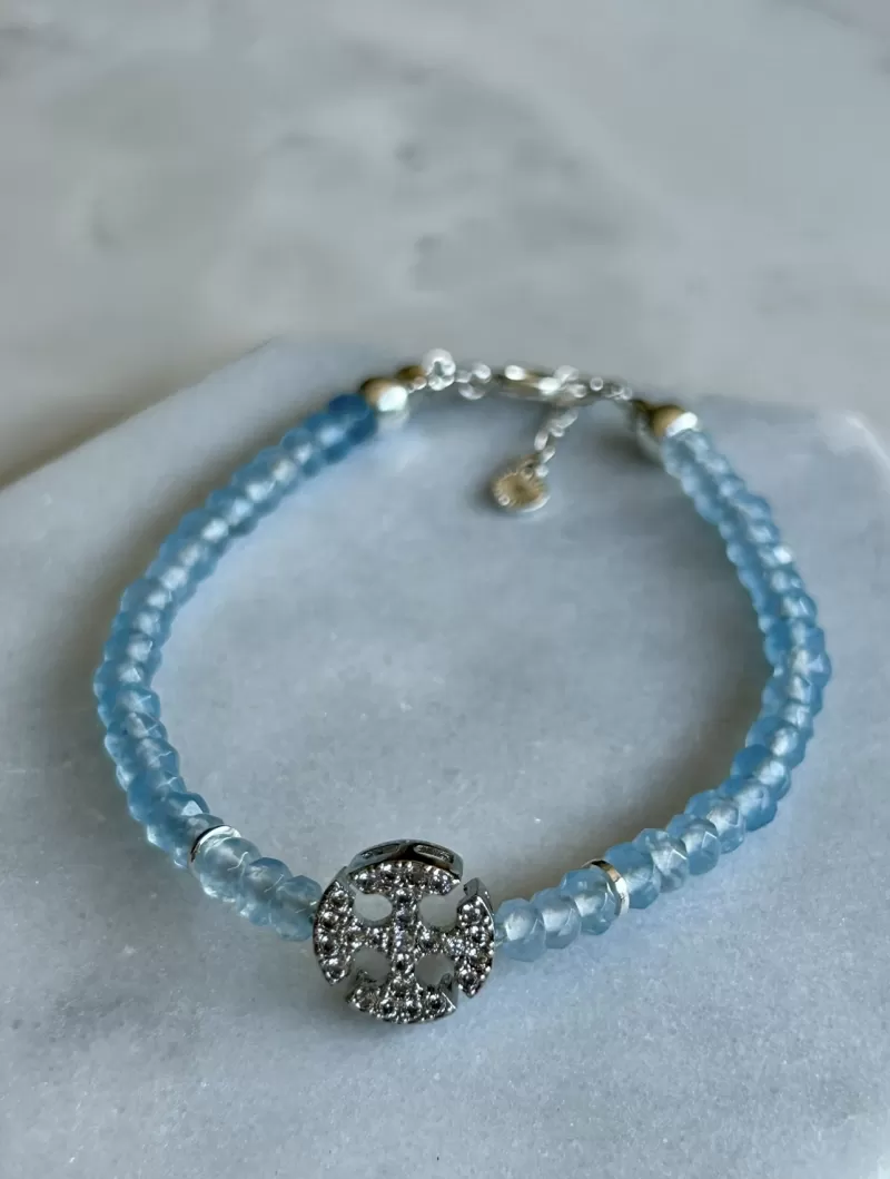 Mikabe - Light Blue Jade Stone Btanklet - MK1770