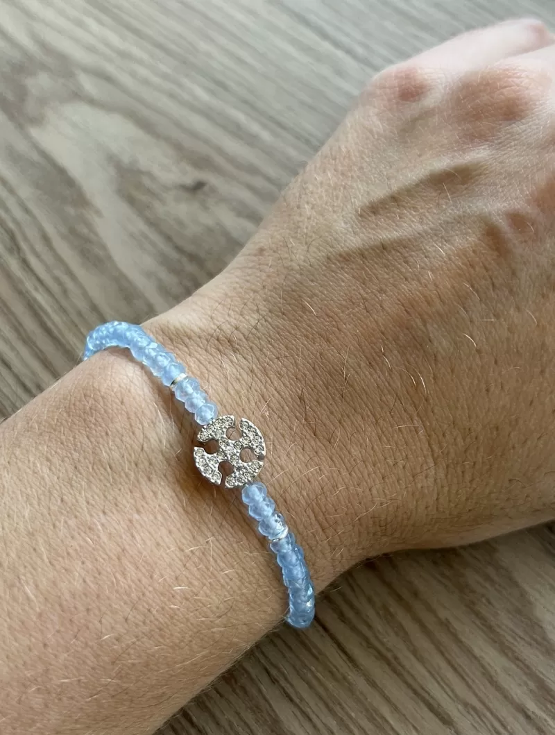 Mikabe - Light Blue Jade Stone Btanklet - MK1770 Mikabe - Light Blue Jade Stone Btanklet - MK1770
