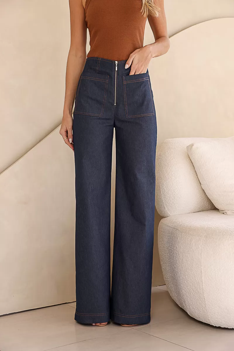 Dot Clothing - Pants Dot Clothing Twill Blue Pantalona - 2104AZUL Dot Clothing - Pants Dot Clothing Twill Blue Pantalona - 2104AZUL