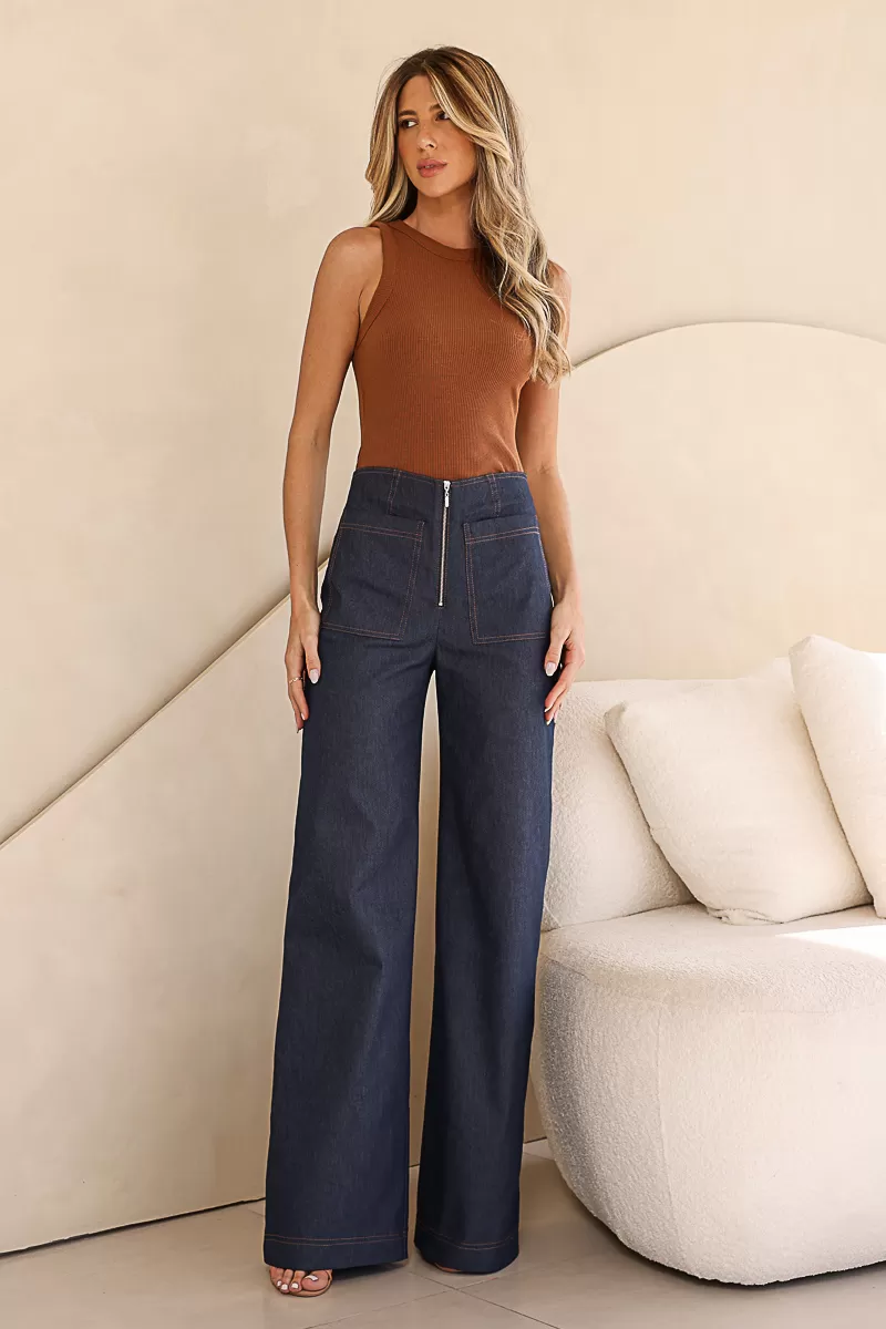 Dot Clothing - Pants Dot Clothing Twill Blue Pantalona - 2104AZUL Dot Clothing - Pants Dot Clothing Twill Blue Pantalona - 2104AZUL