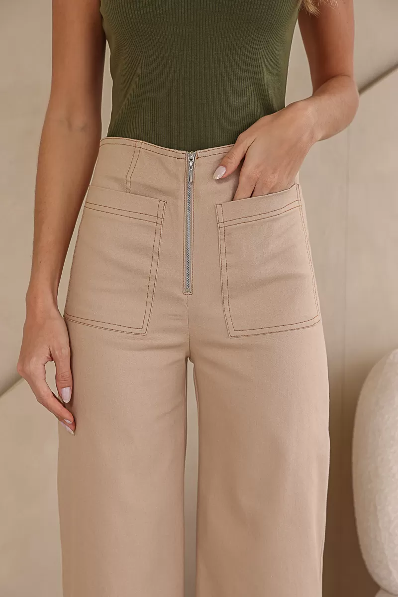 Dot Clothing - Pants Dot Clothing Twill Pantalona Beige - 2104BEGE Dot Clothing - Pants Dot Clothing Twill Pantalona Beige - 2104BEGE