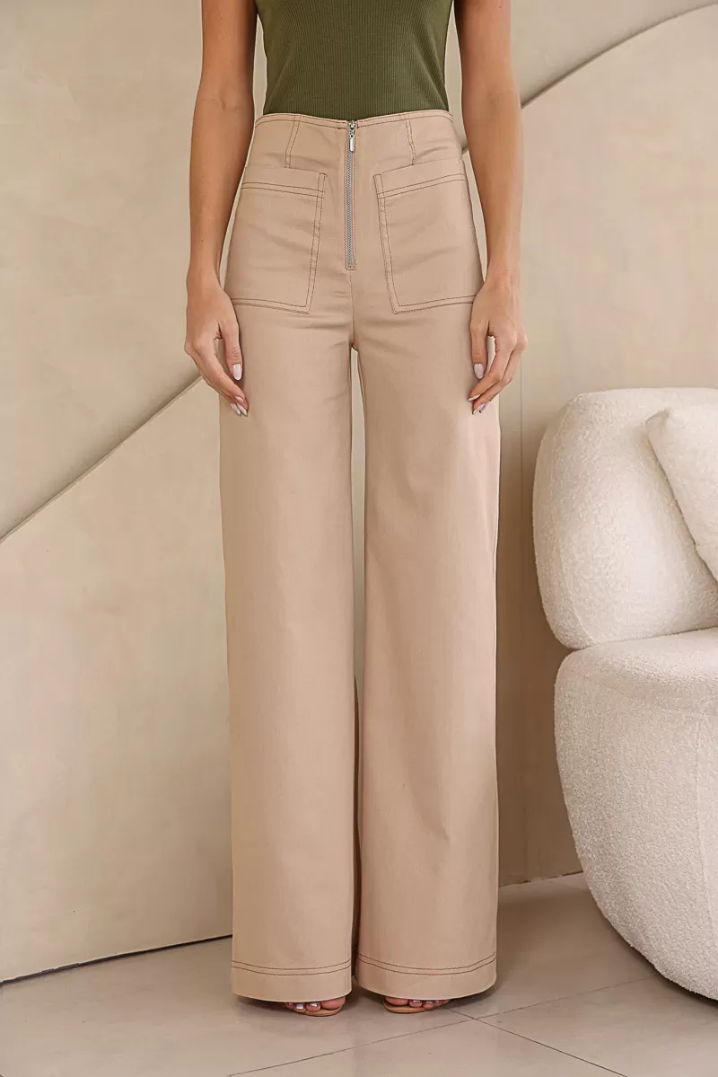Dot Clothing - Pants Dot Clothing Twill Pantalona Beige - 2104BEGE Dot Clothing - Pants Dot Clothing Twill Pantalona Beige - 2104BEGE