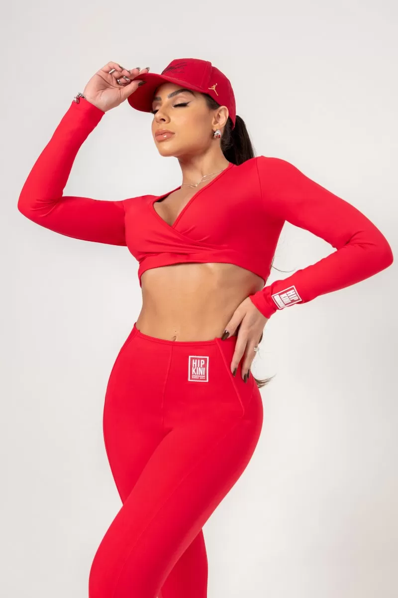 Hipkini - Cropped Favorite Red Long sleeve - 33330665 Hipkini - Cropped Favorite Red Long sleeve - 33330665
