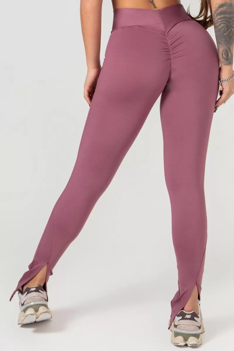Hipkini - Favorite Matte Pink Legging with Rubberized Label - 33330659 Hipkini - Favorite Matte Pink Legging with Rubberized Label - 33330659
