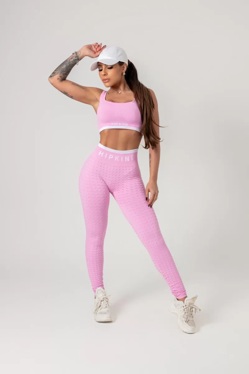 Hipkini - Favorite Seamless Light Pink Brocade Legging - 33330719 Hipkini - Favorite Seamless Light Pink Brocade Legging - 33330719