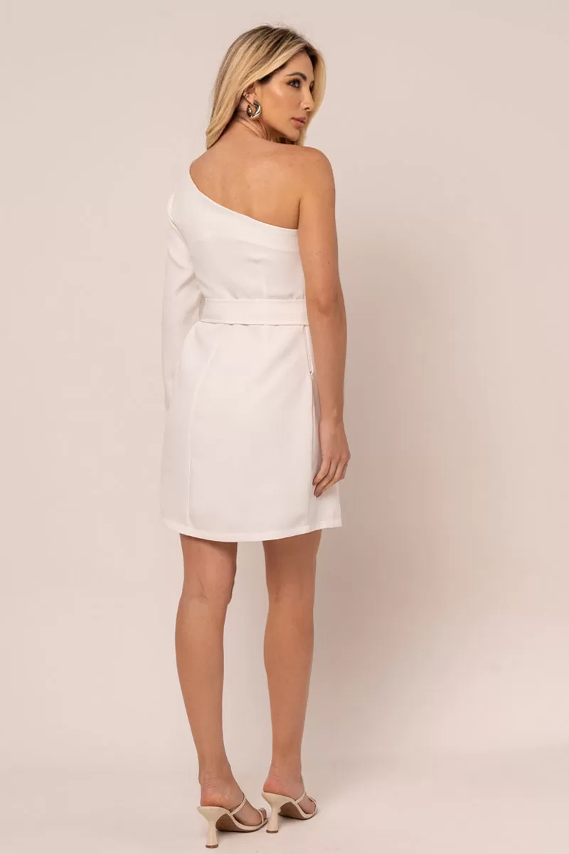 Miss Misses - Dress Miss Misses Tubinho sleeve Nula Belt Off White - 54267OFF Miss Misses - Dress Miss Misses Tubinho sleeve Nula Belt Off White - 54267OFF