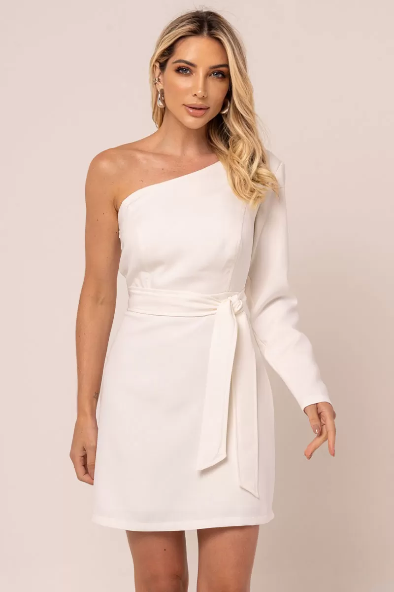 Miss Misses - Dress Miss Misses Tubinho sleeve Nula Belt Off White - 54267OFF Miss Misses - Dress Miss Misses Tubinho sleeve Nula Belt Off White - 54267OFF