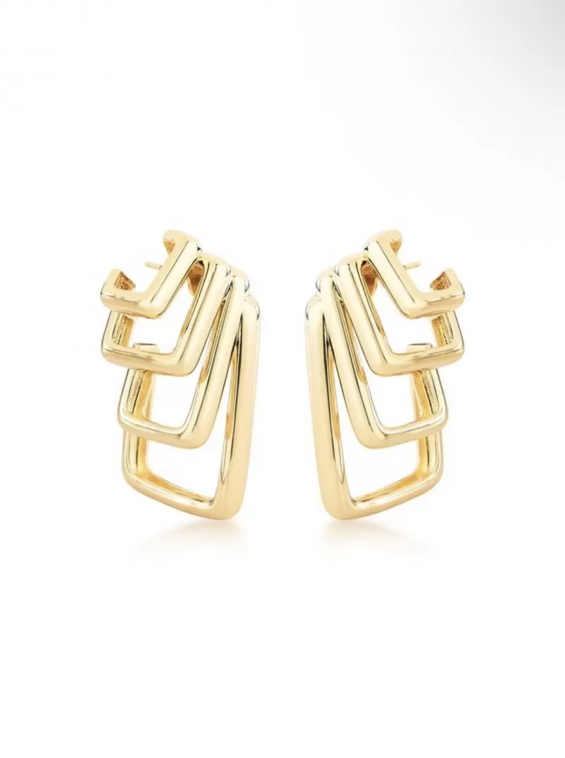 Mikabe - Quadruple Rectangular Earring - MK1779