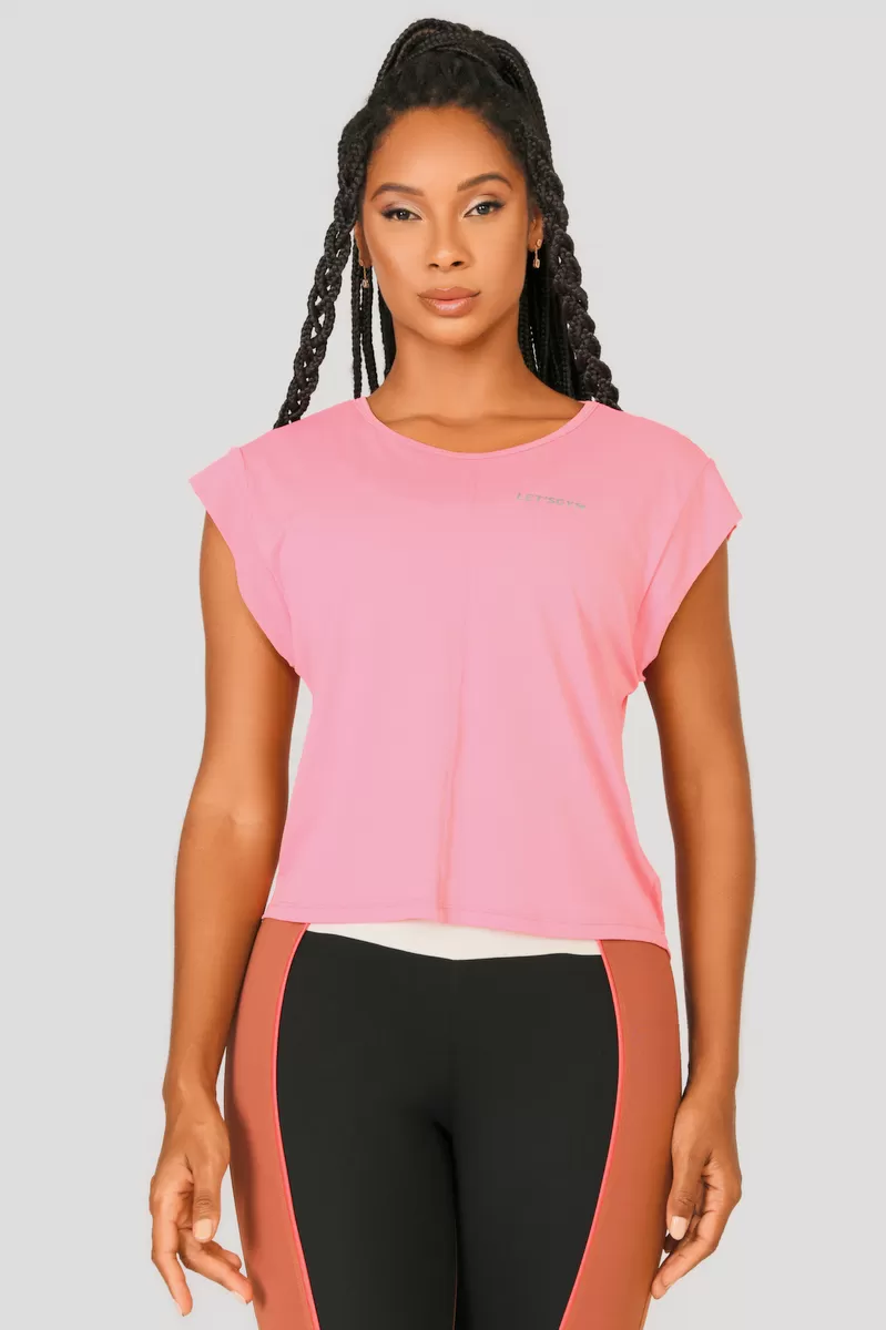 Lets Gym - Tank Shirt Bright Coral - 2472CL