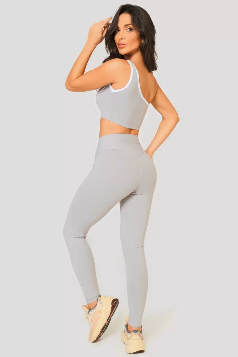 Lets Gym - Light Gray Dynamic Leggings - 2514CZC Lets Gym - Light Gray Dynamic Leggings - 2514CZC