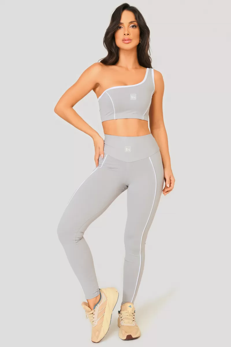 Lets Gym - Light Gray Dynamic Leggings - 2514CZC Lets Gym - Light Gray Dynamic Leggings - 2514CZC