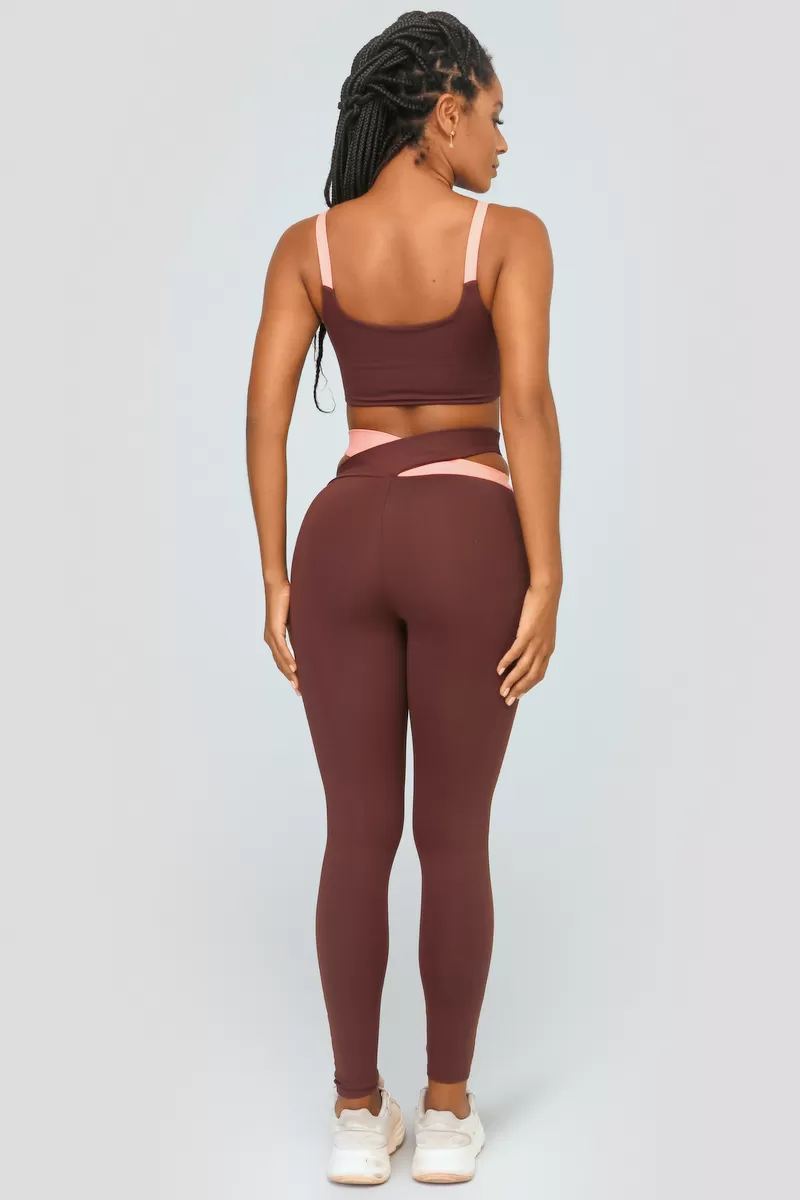 Lets Gym - Influence Coffee Leggings - 2491CF Lets Gym - Influence Coffee Leggings - 2491CF