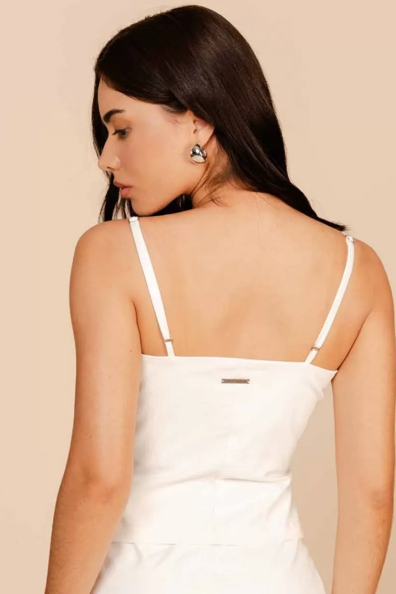 Labellamafia - Shirt With Eyelets Off White Labellamafia - 33843 Labellamafia - Shirt With Eyelets Off White Labellamafia - 33843