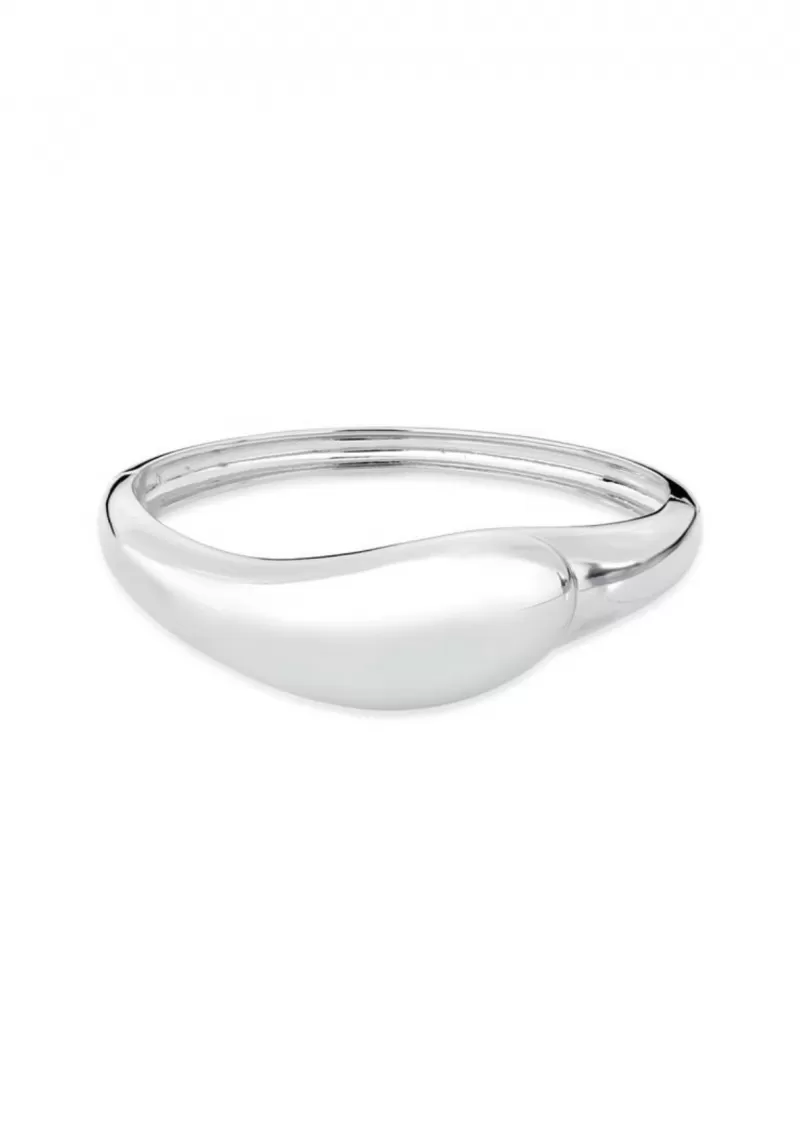 Mikabe - White Rhodium Smooth Drop Btanklet - MK1785