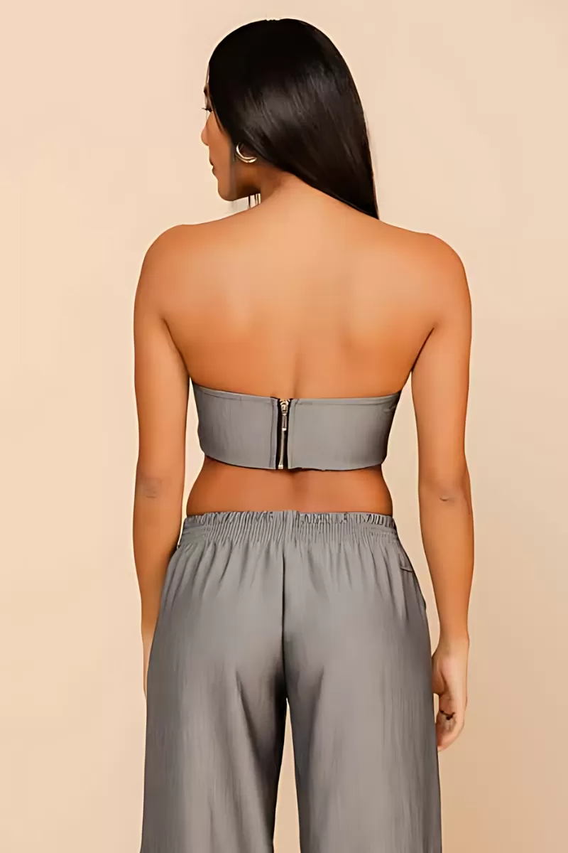 Labellamafia - Labellamafia Black Eyelet Detail Top - 33277 Labellamafia - Labellamafia Black Eyelet Detail Top - 33277