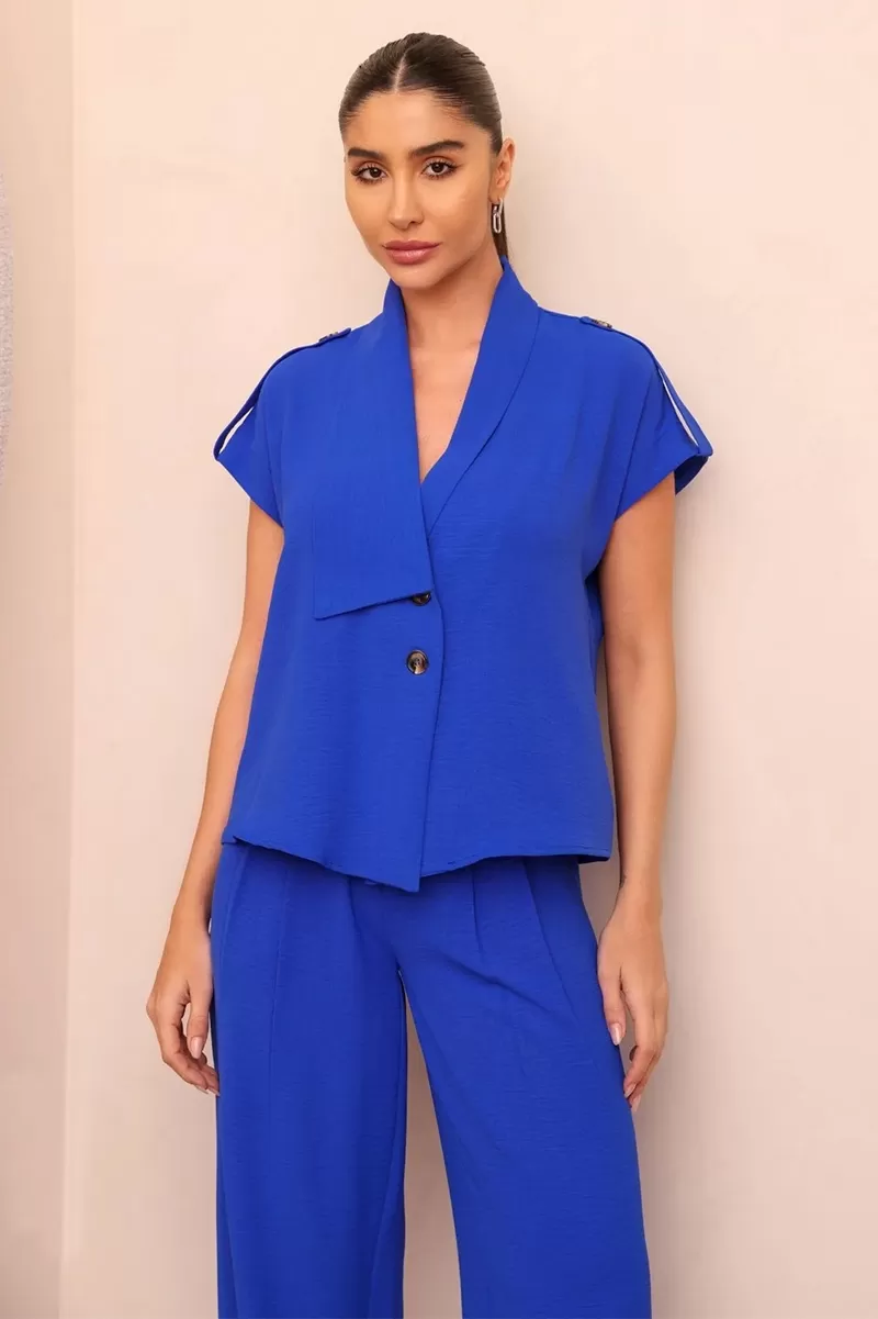 Dot Clothing - Set Dot Clothing Shirt Blue Stripe Detail - 2445AZUL Dot Clothing - Set Dot Clothing Shirt Blue Stripe Detail - 2445AZUL