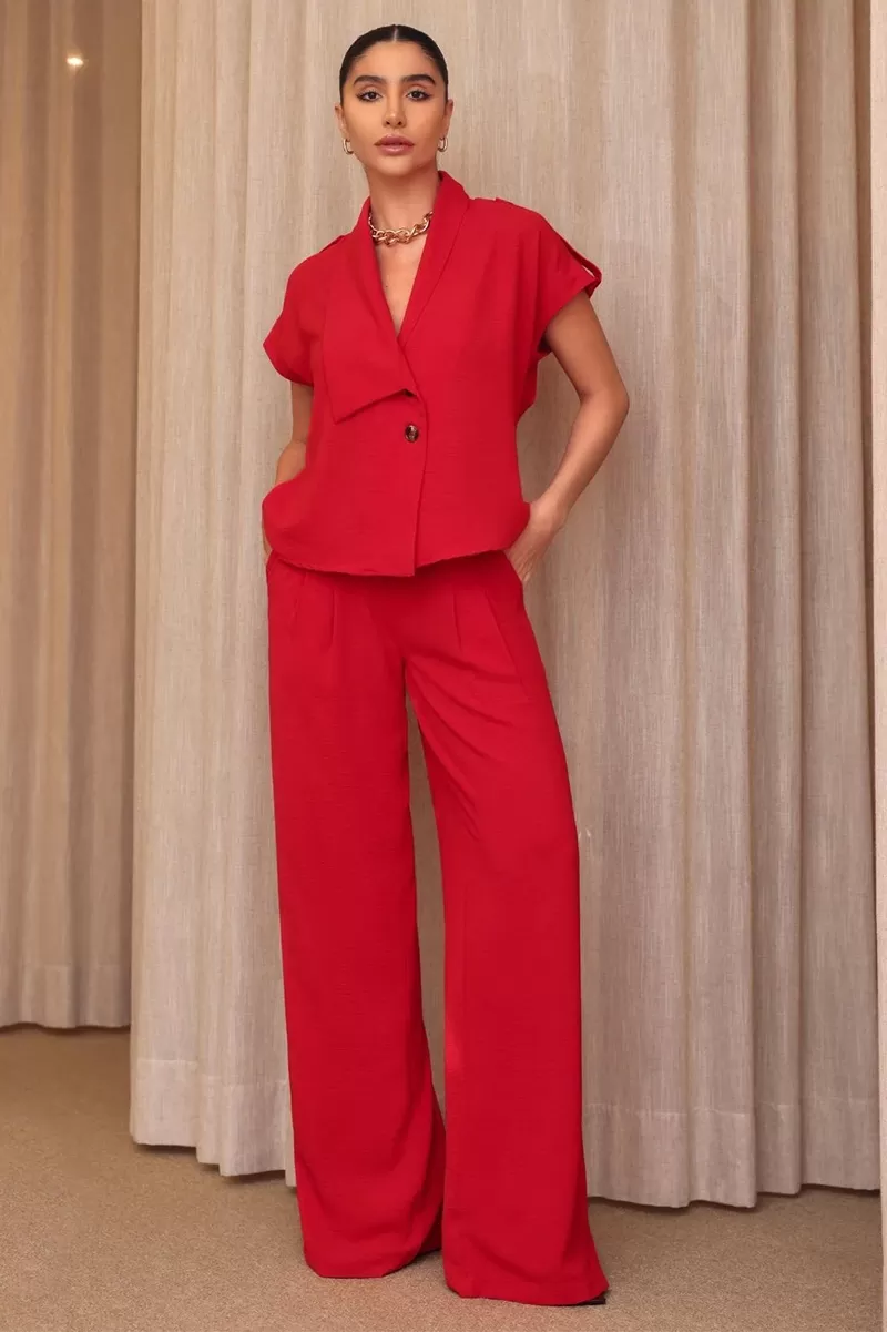 Dot Clothing - Set Dot Clothing Shirt Detail Stripe Red - 2445VERMELHO