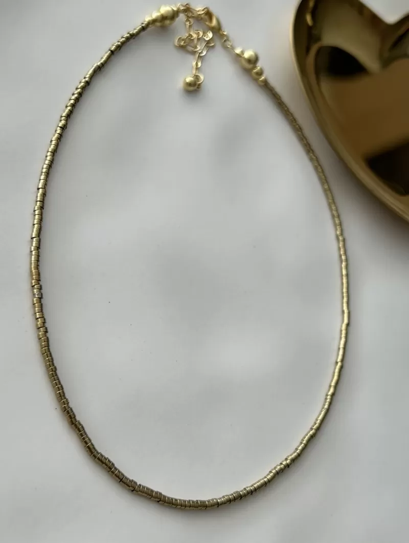 Mikabe - Necklace Hematite Micro Pastilles - MK1800