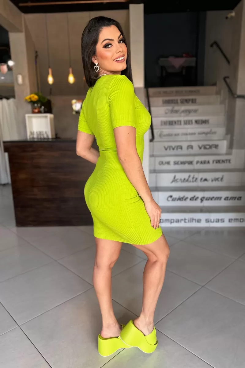 LANÇA PERFUME - SHORT RIBBED DRESS LANCE EASY SUMMER 25 - 0283 LANÇA PERFUME - SHORT RIBBED DRESS LANCE EASY SUMMER 25 - 0283