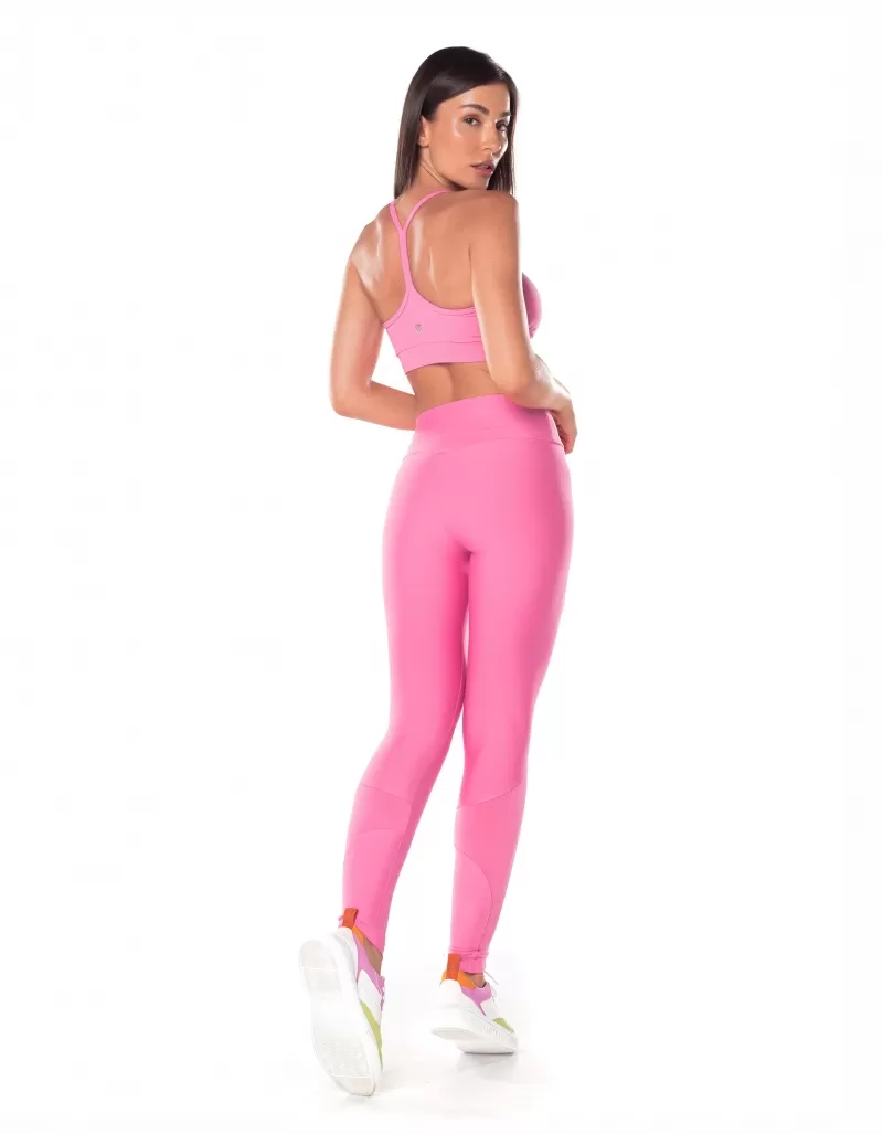 Vestem - Candy Pink Daisy Cutout Leggings - FS1425.V25.C0504 Vestem - Candy Pink Daisy Cutout Leggings - FS1425.V25.C0504