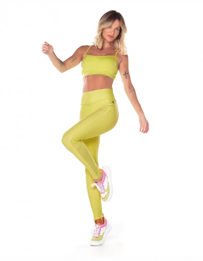 Vestem - Yellow Daisy Cutout Leggings with Firefly - FS1425.V25.C0507 Vestem - Yellow Daisy Cutout Leggings with Firefly - FS1425.V25.C0507
