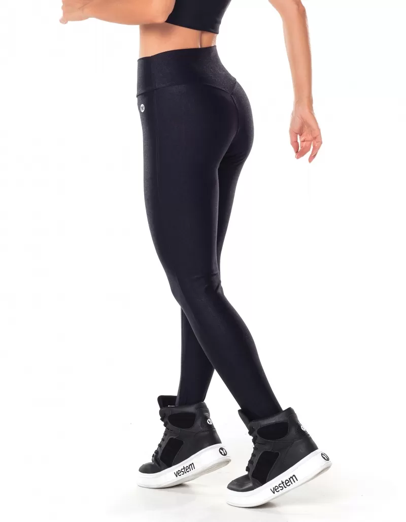 Vestem - Lily Black Heart-shaped Waistband Leggings - FS1436.V25.C0002 Vestem - Lily Black Heart-shaped Waistband Leggings - FS1436.V25.C0002