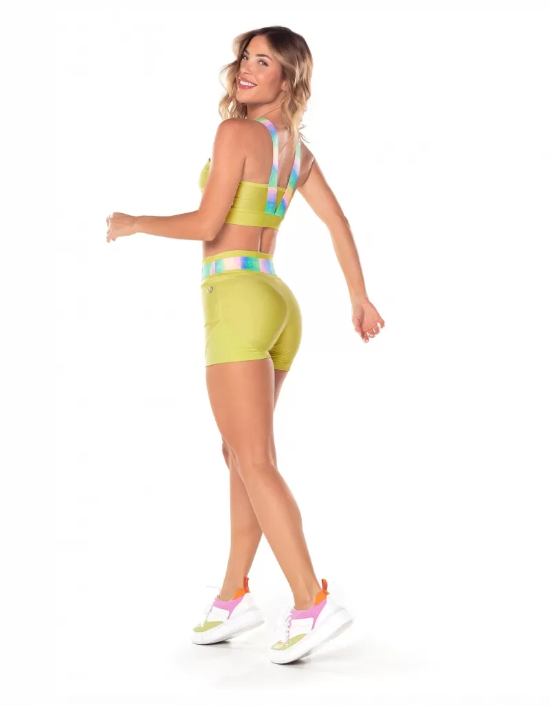 Vestem - Daisy Yellow Firefly Elastic Waist Shorts - SH601.V25.C0507 Vestem - Daisy Yellow Firefly Elastic Waist Shorts - SH601.V25.C0507