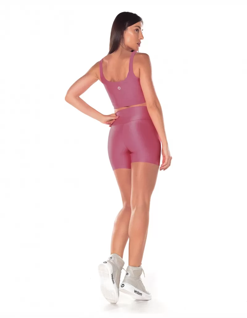 Vestem - Lily Pink Crop Top Liris - TOP1076.V25.C0469 Vestem - Lily Pink Crop Top Liris - TOP1076.V25.C0469