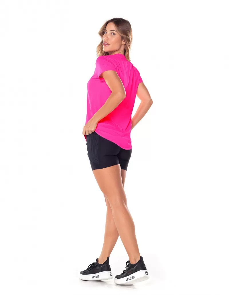 Vestem - Dry Fit Janice Pink Neon Short Sleeve Shirt - BMC31.ESS.C0003 Vestem - Dry Fit Janice Pink Neon Short Sleeve Shirt - BMC31.ESS.C0003