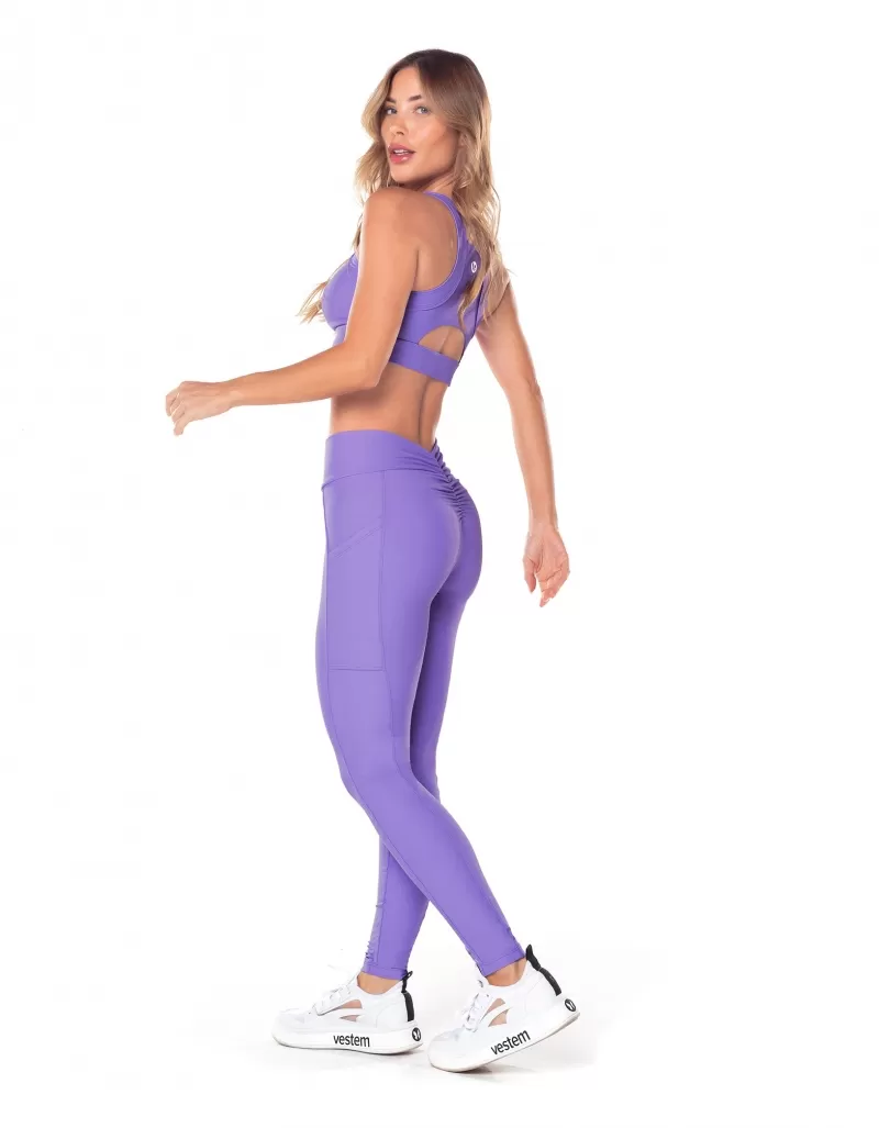 Vestem - Aurora Lavender Neon Push Up Legging - FS1433.V25.C0412