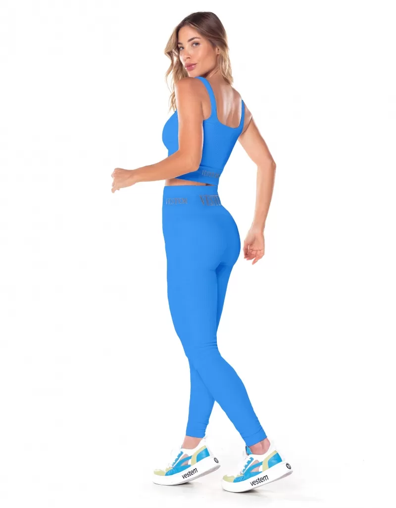 Vestem - Tank Shirt Cropped Seamless Elis Azul Enseada - REG763.V25.C0301 Vestem - Tank Shirt Cropped Seamless Elis Azul Enseada - REG763.V25.C0301