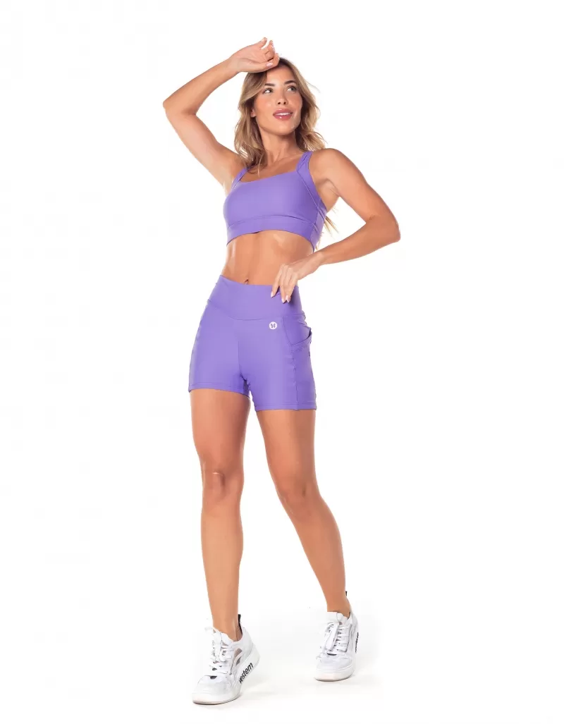 Vestem - Aurora Lavender Neon Push Up Shorts - SH616.V25.C0412