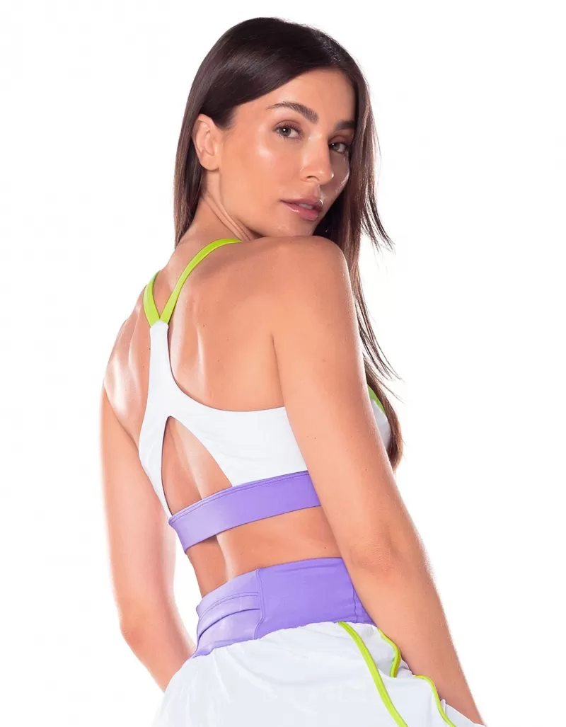 Vestem - White Esmesh Tricolor Top - TOP1075.V25.C0001 Vestem - White Esmesh Tricolor Top - TOP1075.V25.C0001