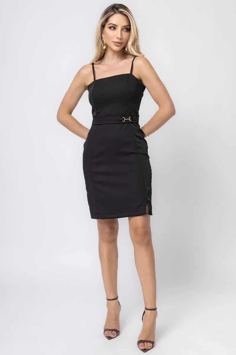 Miss Misses - Dress Miss Misses Gloria Tubinho Black - 80558PRETO Miss Misses - Dress Miss Misses Gloria Tubinho Black - 80558PRETO