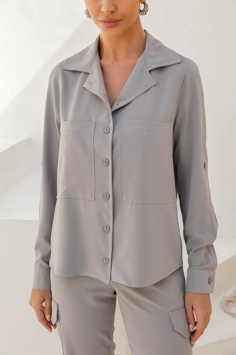 Dot Clothing - Set Dot Clothing Aline Alfaiataria Gray - 2448CINZA Dot Clothing - Set Dot Clothing Aline Alfaiataria Gray - 2448CINZA