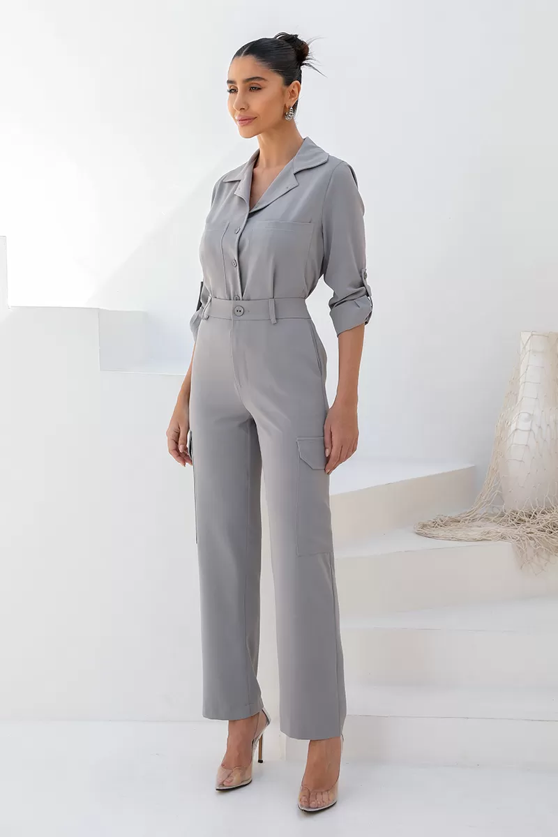 Dot Clothing - Set Dot Clothing Aline Alfaiataria Gray - 2448CINZA Dot Clothing - Set Dot Clothing Aline Alfaiataria Gray - 2448CINZA