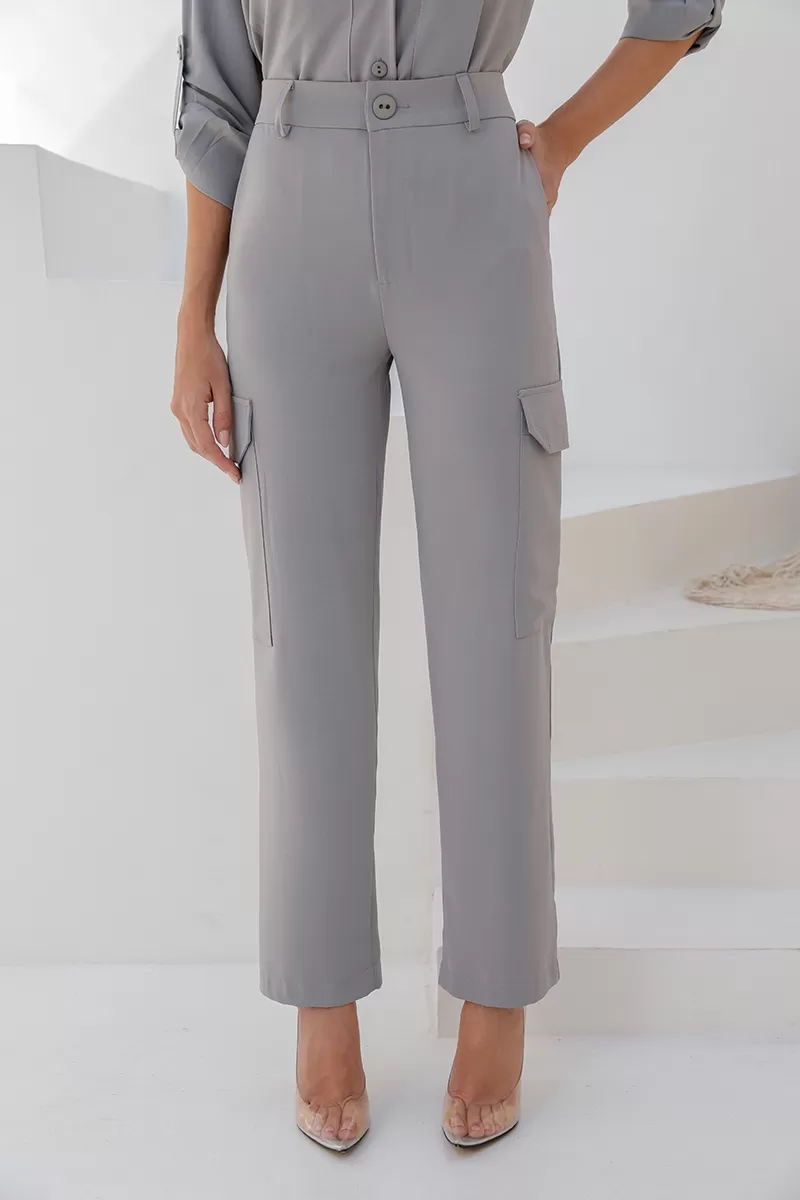 Dot Clothing - Set Dot Clothing Aline Alfaiataria Gray - 2448CINZA Dot Clothing - Set Dot Clothing Aline Alfaiataria Gray - 2448CINZA