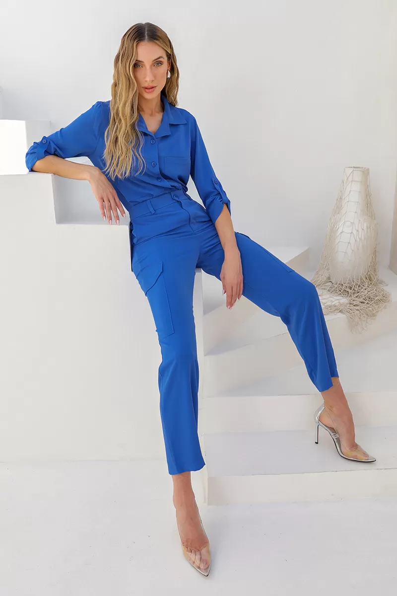 Dot Clothing - Set Dot Clothing Aline Alfaiataria Azul - 2448AZUL Dot Clothing - Set Dot Clothing Aline Alfaiataria Azul - 2448AZUL