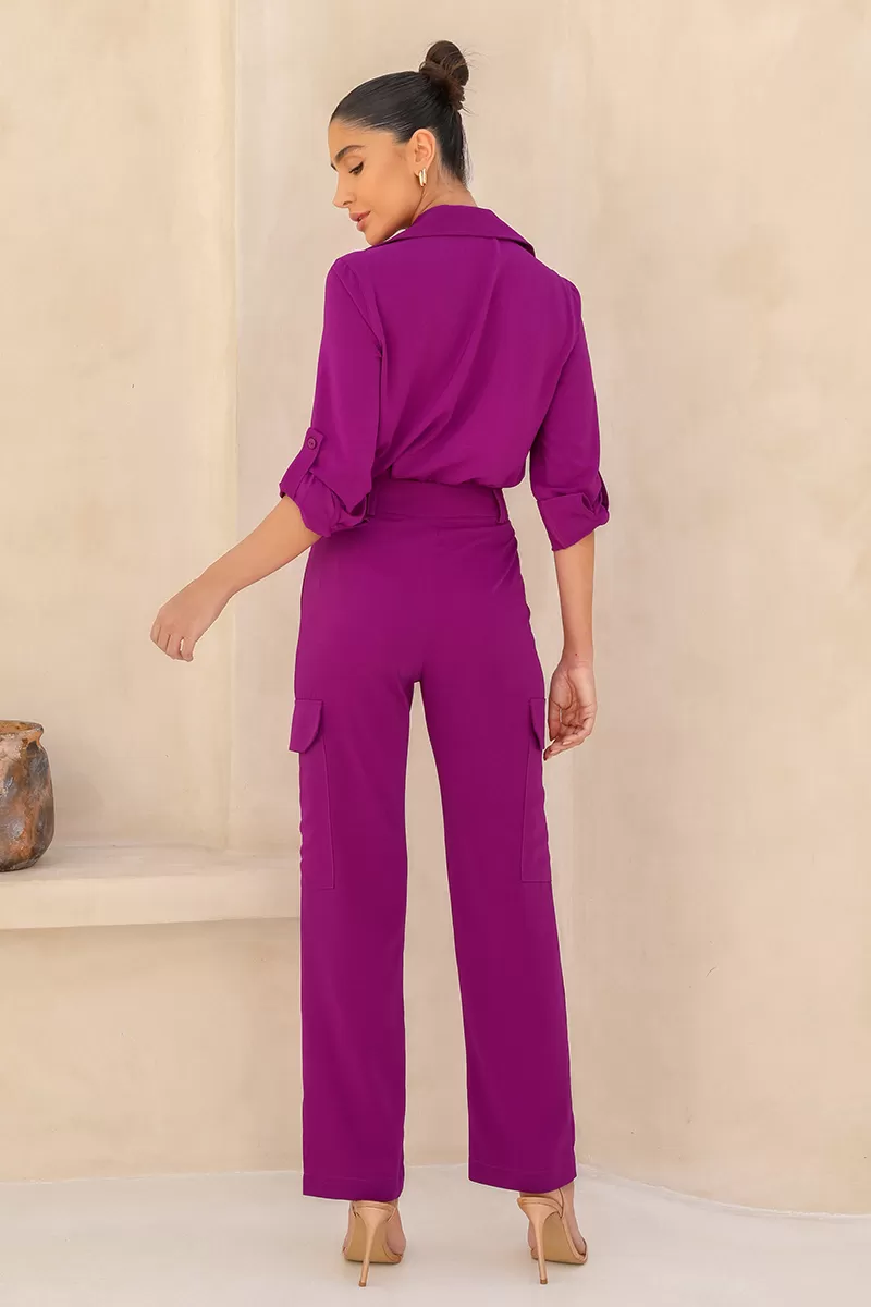 Dot Clothing - Set Dot Clothing Aline Alfaiataria Fuchsia - 2448FUCSIA
