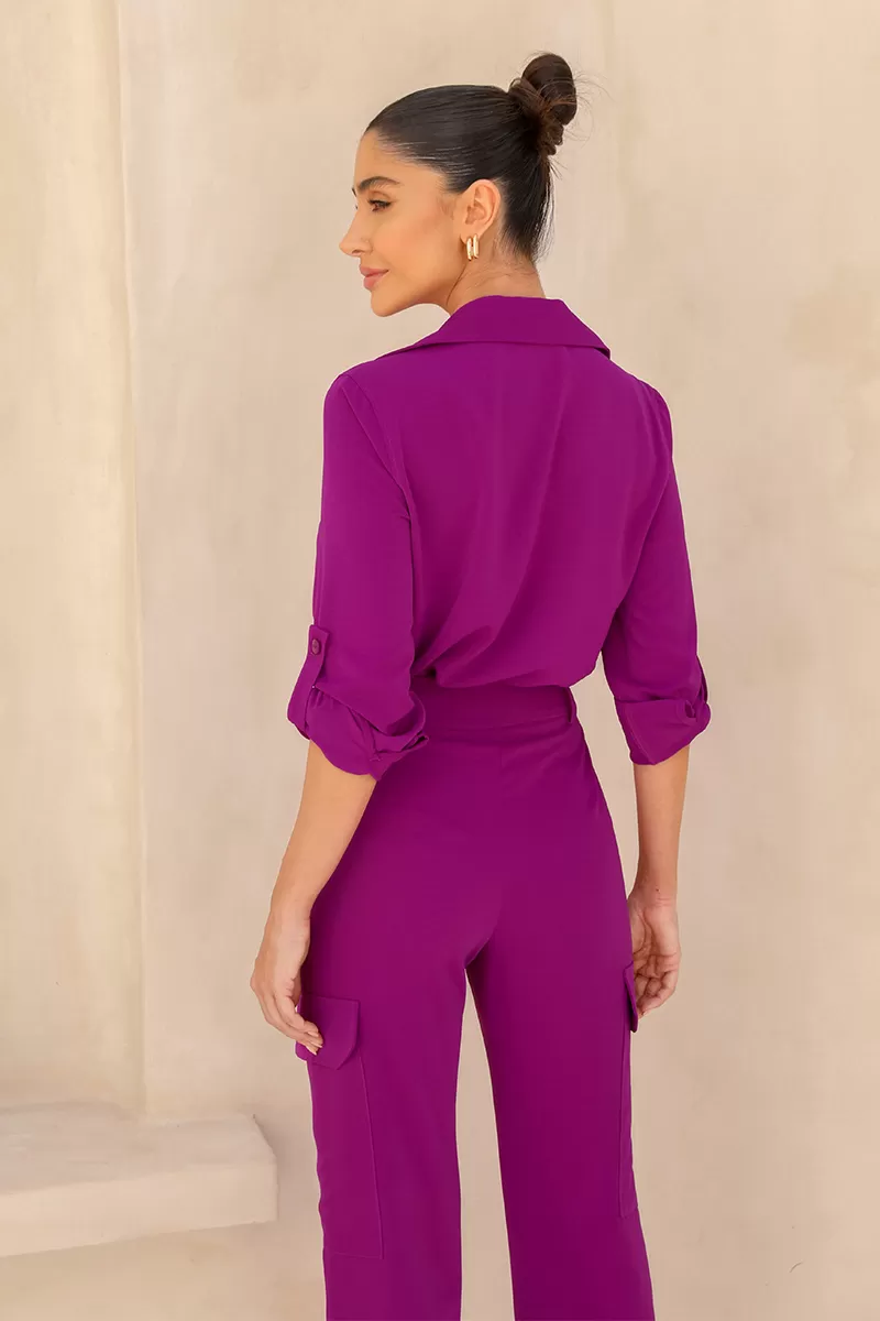 Dot Clothing - Set Dot Clothing Aline Alfaiataria Fuchsia - 2448FUCSIA