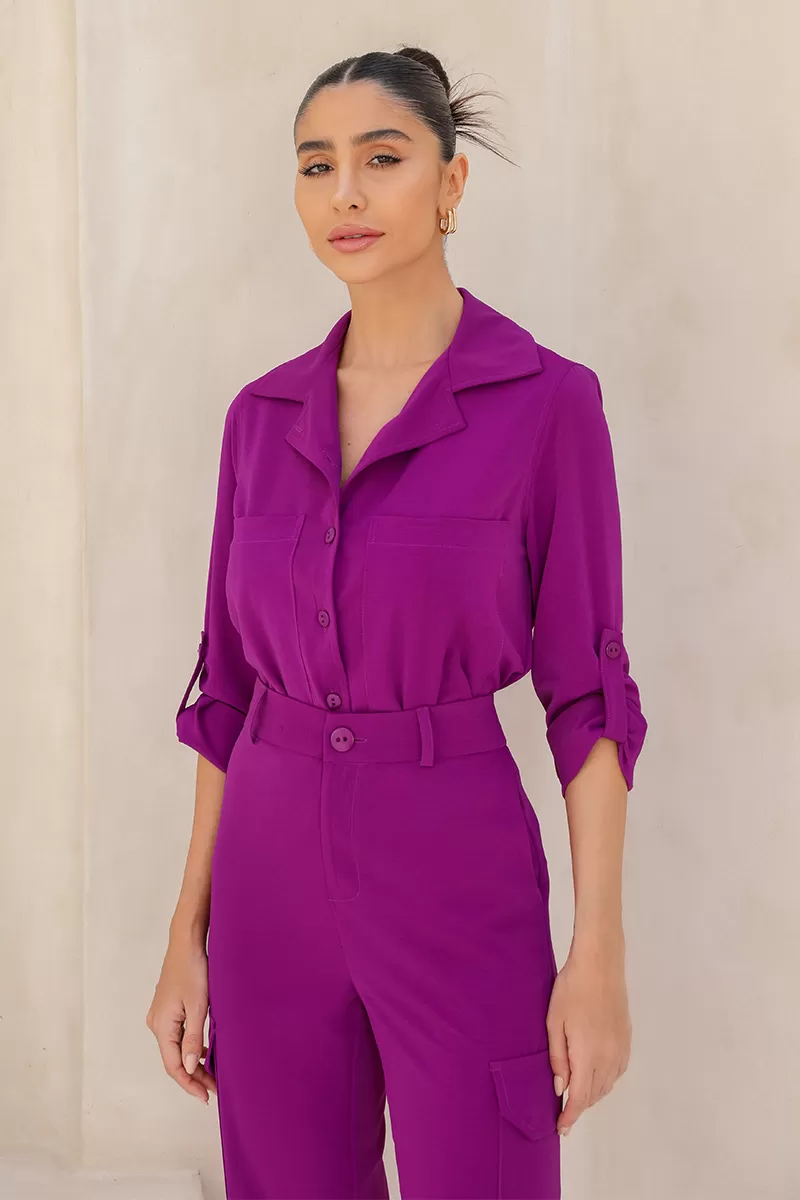 Dot Clothing - Set Dot Clothing Aline Alfaiataria Fuchsia - 2448FUCSIA