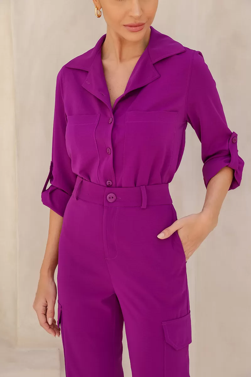 Dot Clothing - Set Dot Clothing Aline Alfaiataria Fuchsia - 2448FUCSIA