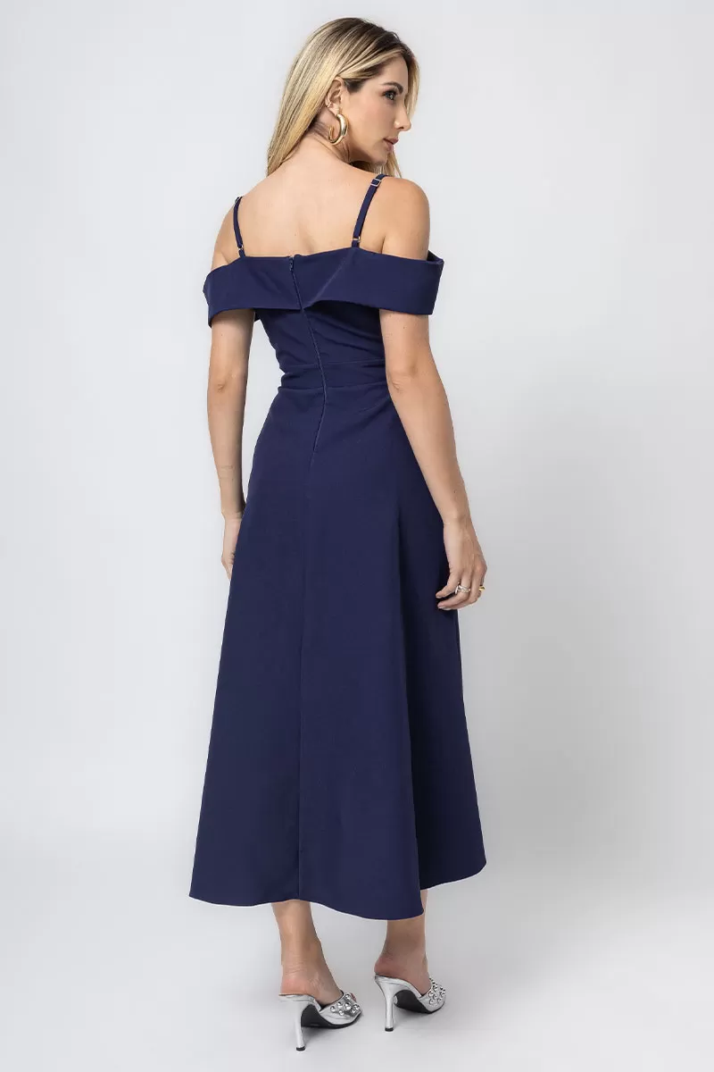 Miss Misses - Flavia Shoulder to Shoulder Dress with Blue Strap - 54294004 Miss Misses - Flavia Shoulder to Shoulder Dress with Blue Strap - 54294004