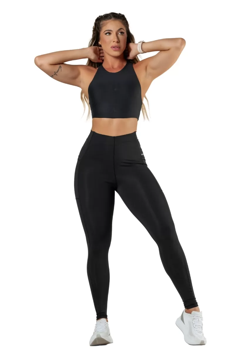 Garotafit - Black Trill Pants - FUS474A Garotafit - Black Trill Pants - FUS474A