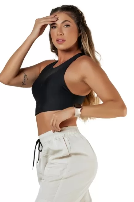 Garotafit - Black Trill Top - TOB91A