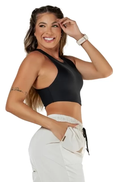 Garotafit - Black Trill Top - TOB91A