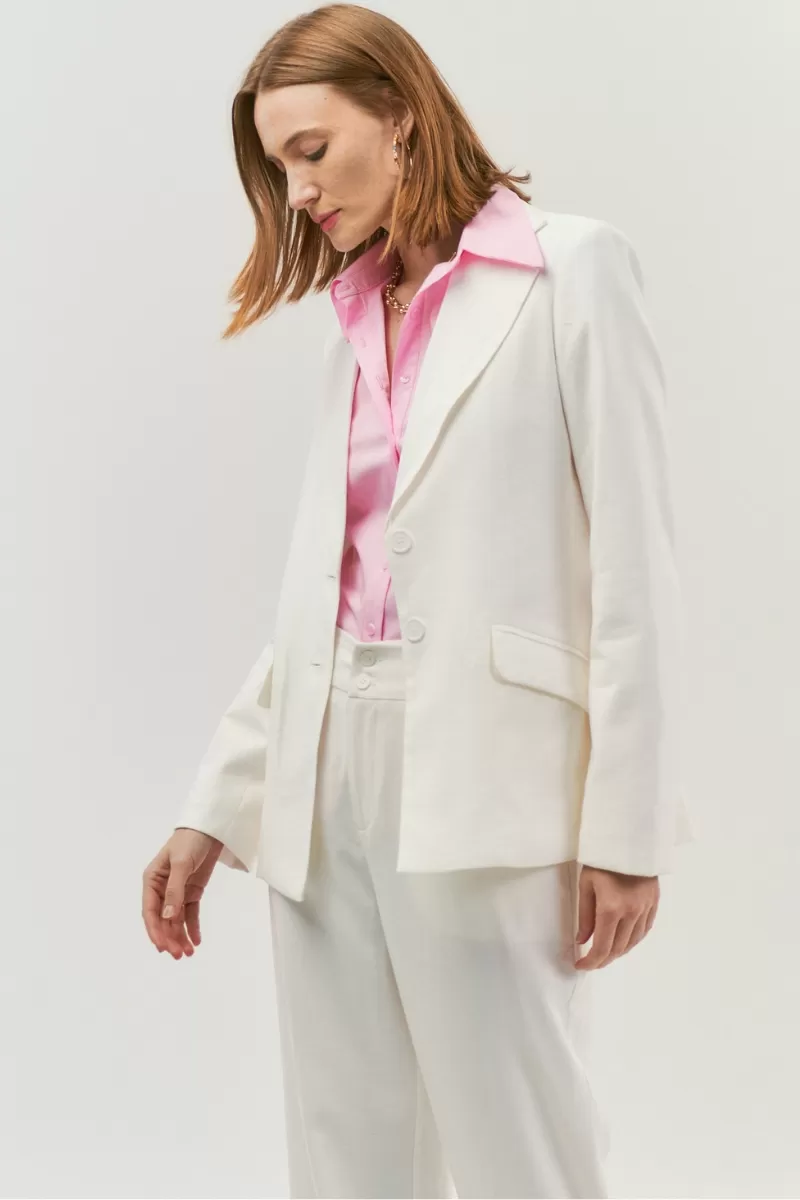 Hidrogênio - TAILORED BLAZER WITH 2 BUTTONS OFF WHITE - 19914018 Hidrogênio - TAILORED BLAZER WITH 2 BUTTONS OFF WHITE - 19914018