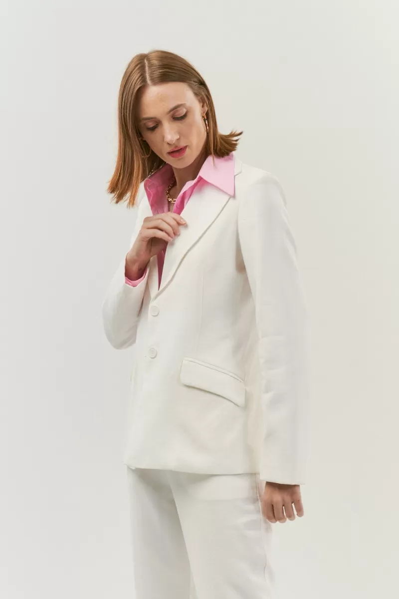 Hidrogênio - TAILORED BLAZER WITH 2 BUTTONS OFF WHITE - 19914018 Hidrogênio - TAILORED BLAZER WITH 2 BUTTONS OFF WHITE - 19914018