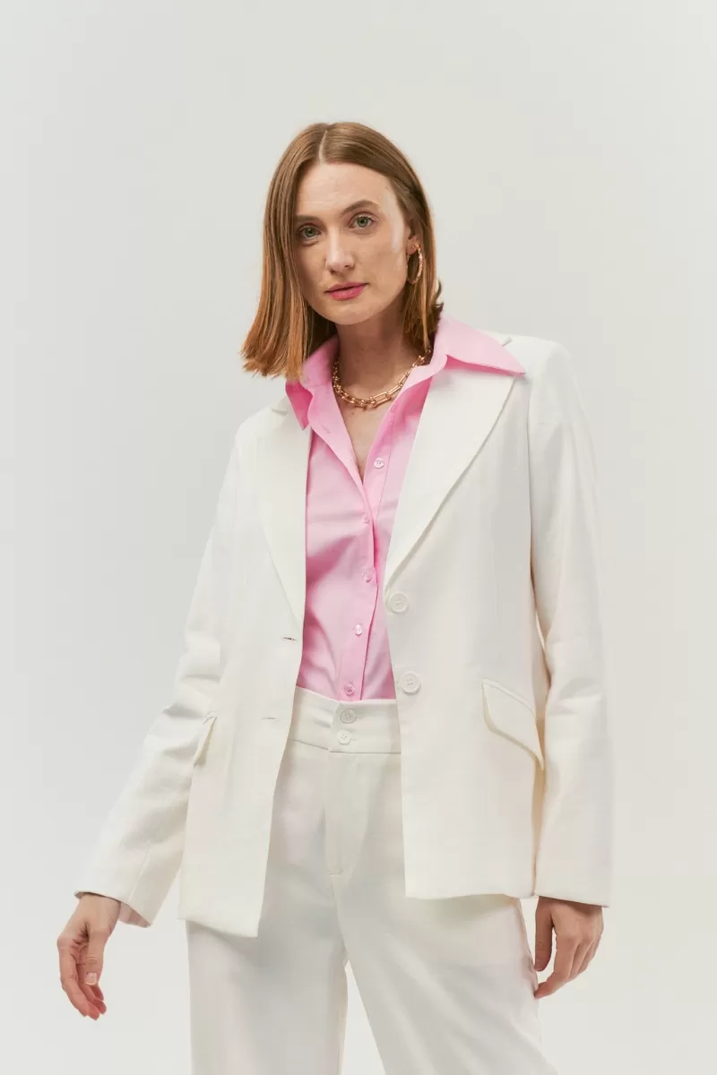 Hidrogênio - TAILORED BLAZER WITH 2 BUTTONS OFF WHITE - 19914018 Hidrogênio - TAILORED BLAZER WITH 2 BUTTONS OFF WHITE - 19914018